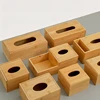 Simplicity Bamboo Tissue Box, Living Room Dining Table Napkin Holder, Home Kitchen Storage Supplies, Rectangular Storage Box 4