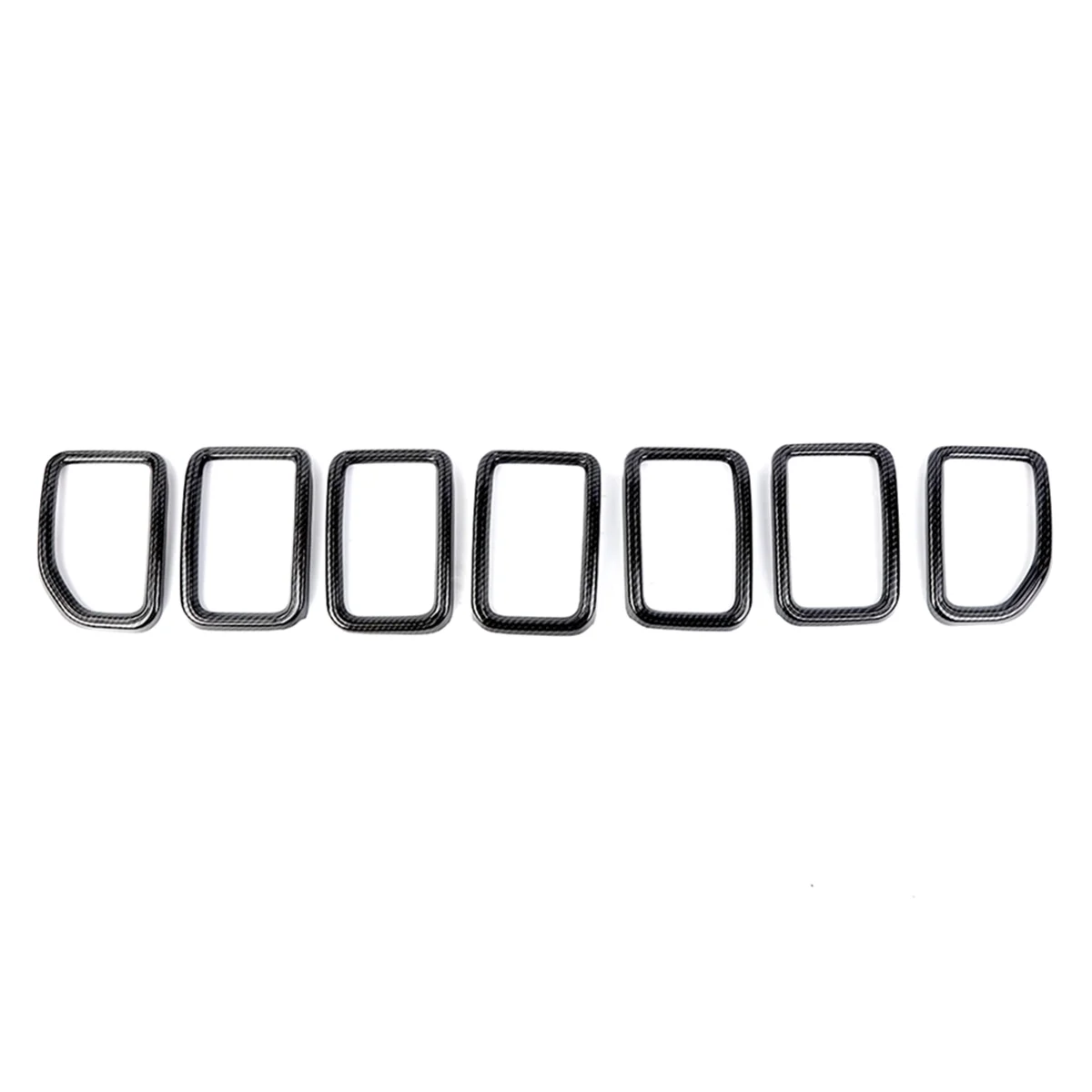 

Front Grill Mesh Inserts Grille Kit for Jeep Grand Cherokee 2022 Grand Cherokee L 2021-2022 Accessories ABS Carbon Fiber