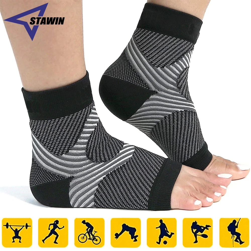 Ankle Brace Foot Compression Sleeve Open Toe Socks Fasciated Brace
