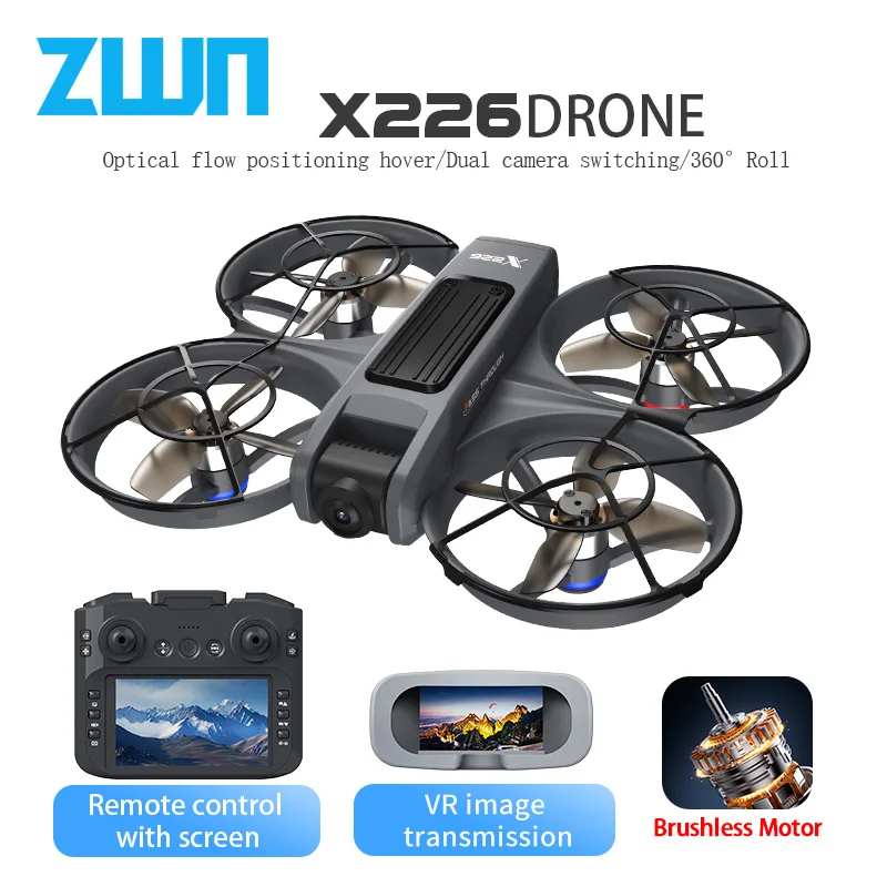 Mini Drone X226 5G WIFI Double Caméra HD Écran ou VR