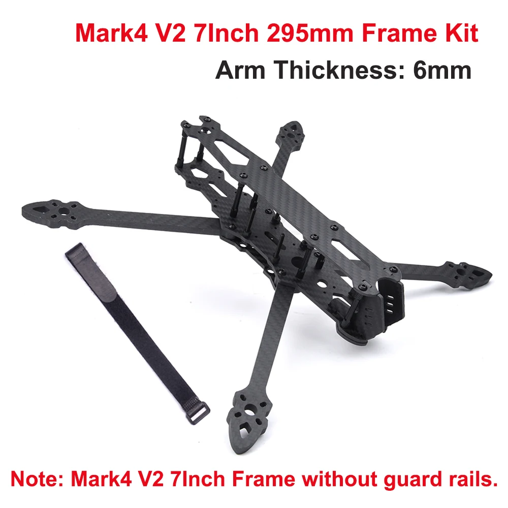 Mark4 V2 Mark 4 8 pouces 367mm 9 pouces 387mm avec bras de 6mm/10 pouces 427mm avec bras de 7.5mm Drone de course FPV quadrirotor Kit de cadre Freestyle – Image 5