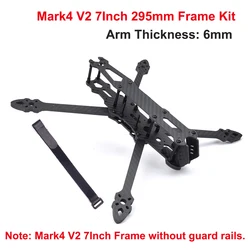 FPV Racing Drone Quadcopter Freestyle Frame Kit - Enhanced Design with Adjustable Arm Options (Mark4 V2 7Inch 295mm)