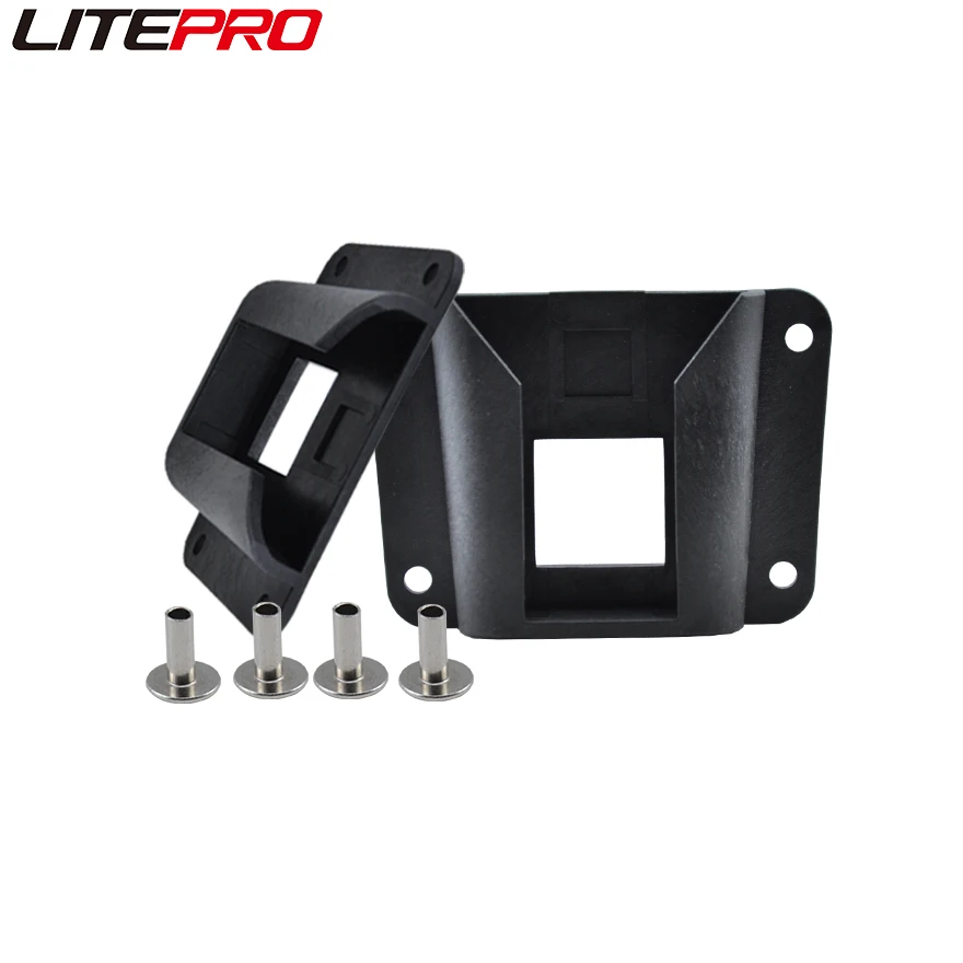 

Litepro For Brompton Bicycle DIY Pig Nose Bag Adapter Hard Shell Storage Panniers Plastic Holder Buckle With Screws
