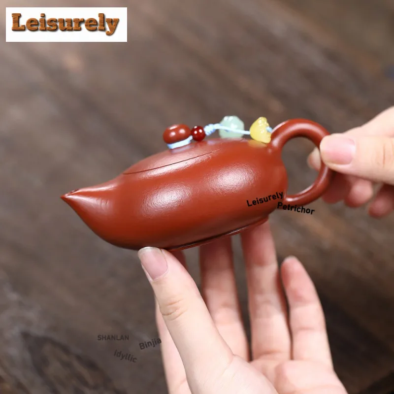 100ml Elegant Yixing Purple Clay Teapots Artists Handmade Small Pot Raw Ore Purple Mud Kettle With Filter Zisha Tea Set Craft