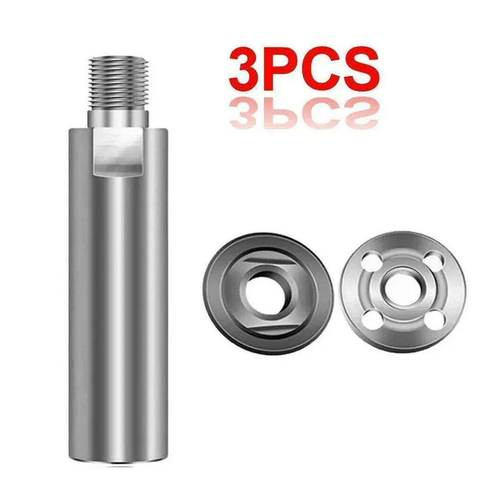 3Pcs Car Repair Angle Grinder Extension Connecting Rod Rotating Extended Shaft Group Shank Steel For Cutting Deburring Polishing