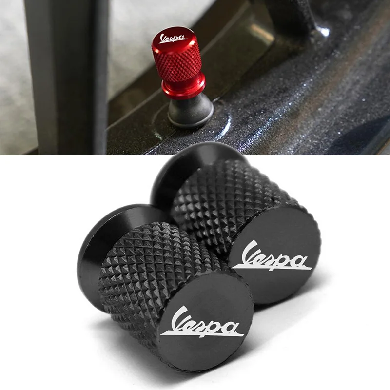 Tapones De Válvulas Para Moto Piaggio Vespa - Aleación De Aluminio, Diseño CNC, Accesorio Decorativo Y Funcional