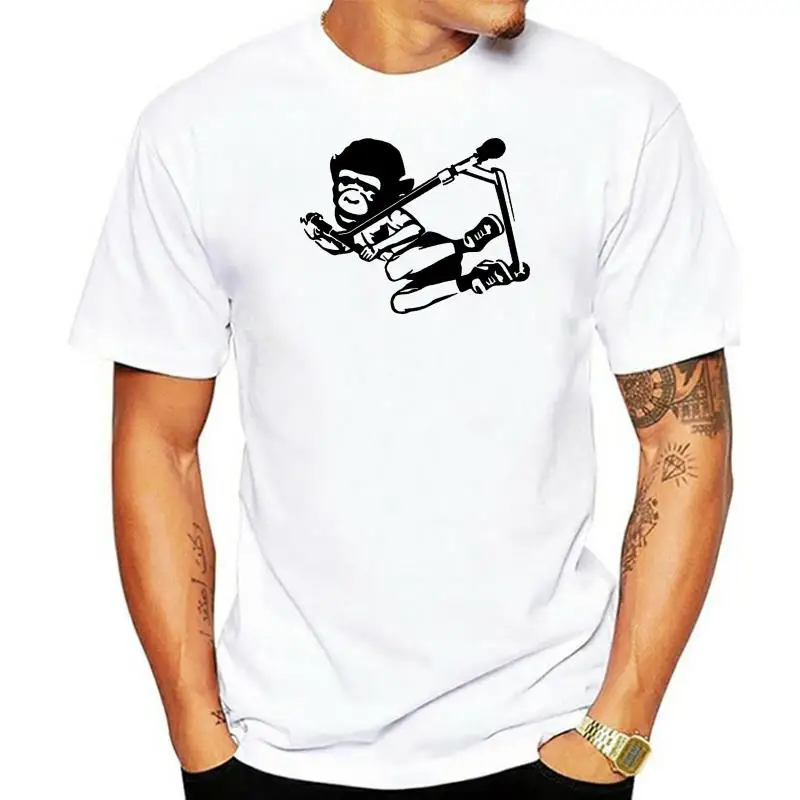 

Scooter Monkey T-Shirt Fruit of the loom Slamm Stunt Scooter Push Kick Scooter