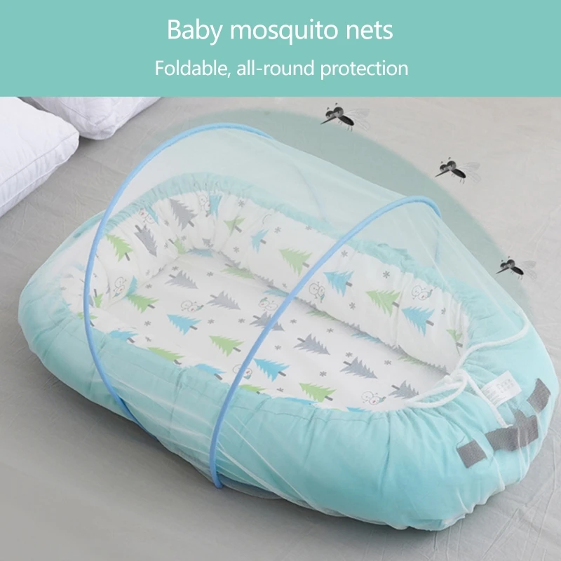 

Baby Crib Mosquitoes Net Portable Foldable Infant Bed Canopy Netting Folding Sleeping Cradle Insect Net Tent Crib Protectors