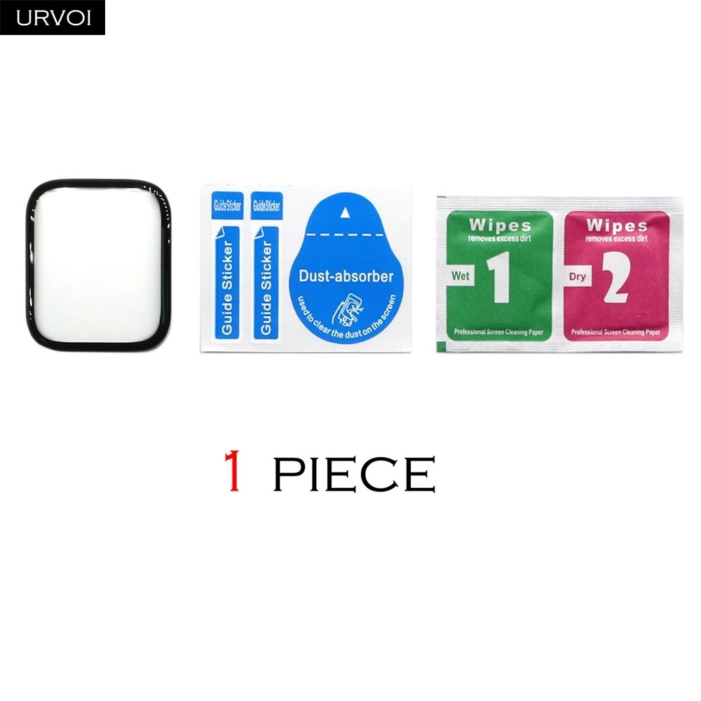 URVOI 3D Curved Tempered Glass Screen Protector for Apple Watch Ultra - Hard Clear Lens Accessory