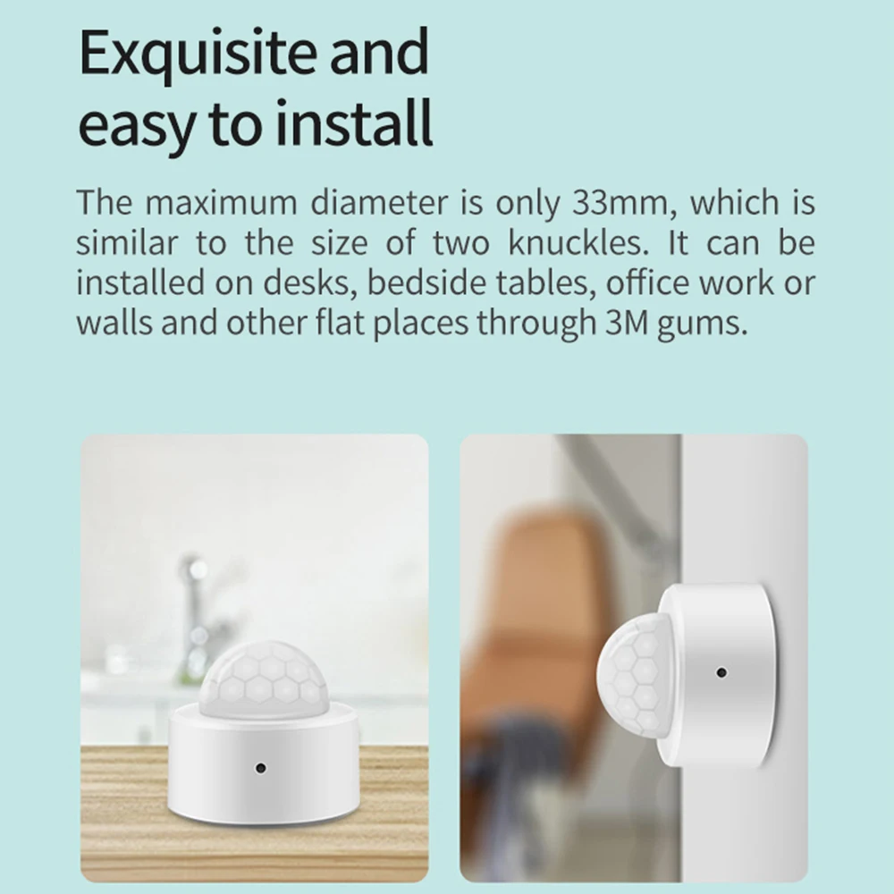 Tuya Smart ZigBee PIR Motion Sensor Wireless Infrared Detector Security Burglar Alarm Sensor Use With Tuya ZigBee Hub motion sensor human presence sensor motion detector