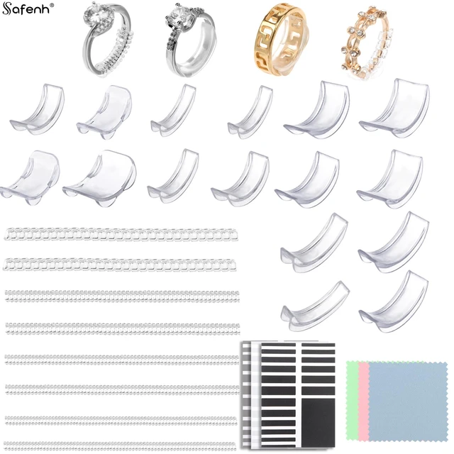 Silicone Ring Size Adjuster Ring Tighten Invisible Ring Sizer Spacer  Reducing For Loose Ring Size Reducer Guard Universal 8Pcs - AliExpress