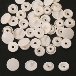 Bulk Pack of T5 Plastic Snap Buttons for DIY Crafting and Garment Fastening (Beige Snap Button)