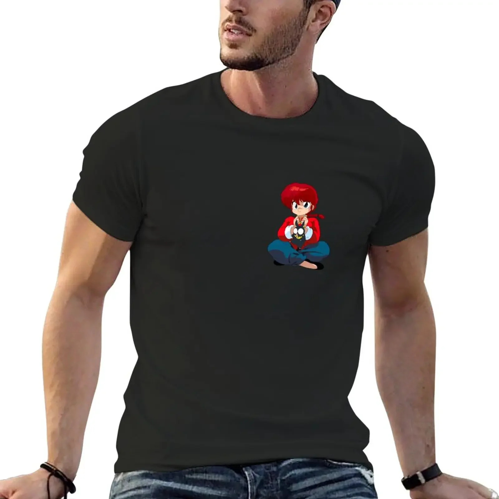 

anime retro ranma T-Shirt shirts graphic tees sublime new edition designer t shirt men