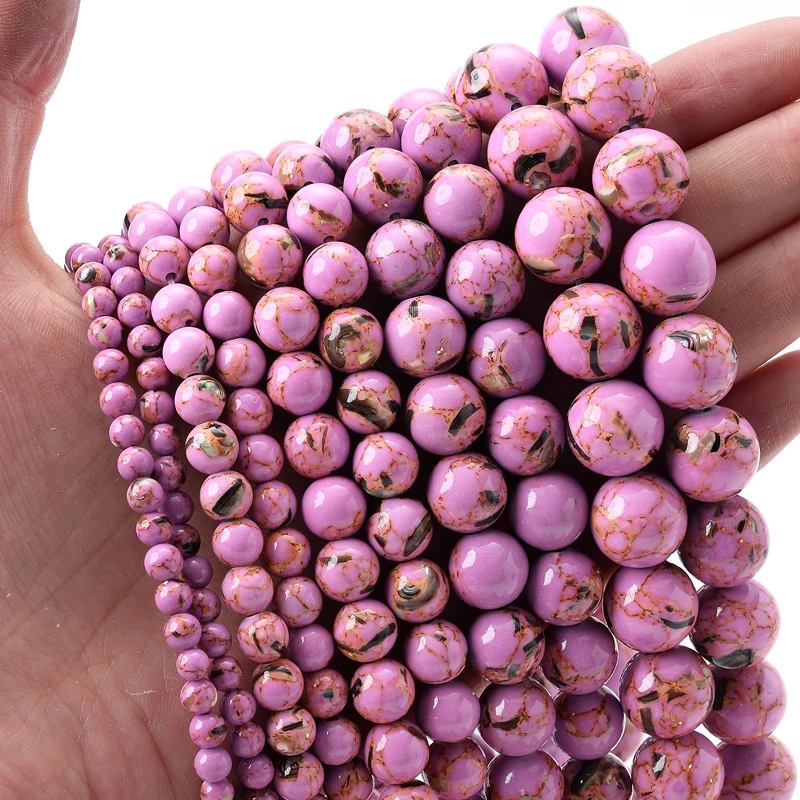 Vibrant Natural Gemstone Round Loose Beads for Handmade Jewelry Crafting