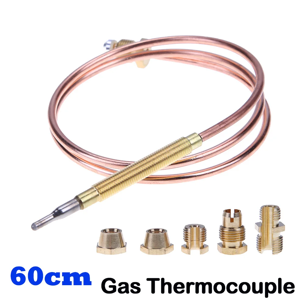 Gas Thermocouple Valve Universal 60CM Fireplace Boilers Ovens Replacement Temperature Controller
