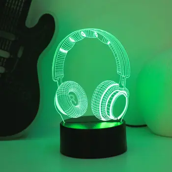 3D Headphones LED Night Light 4