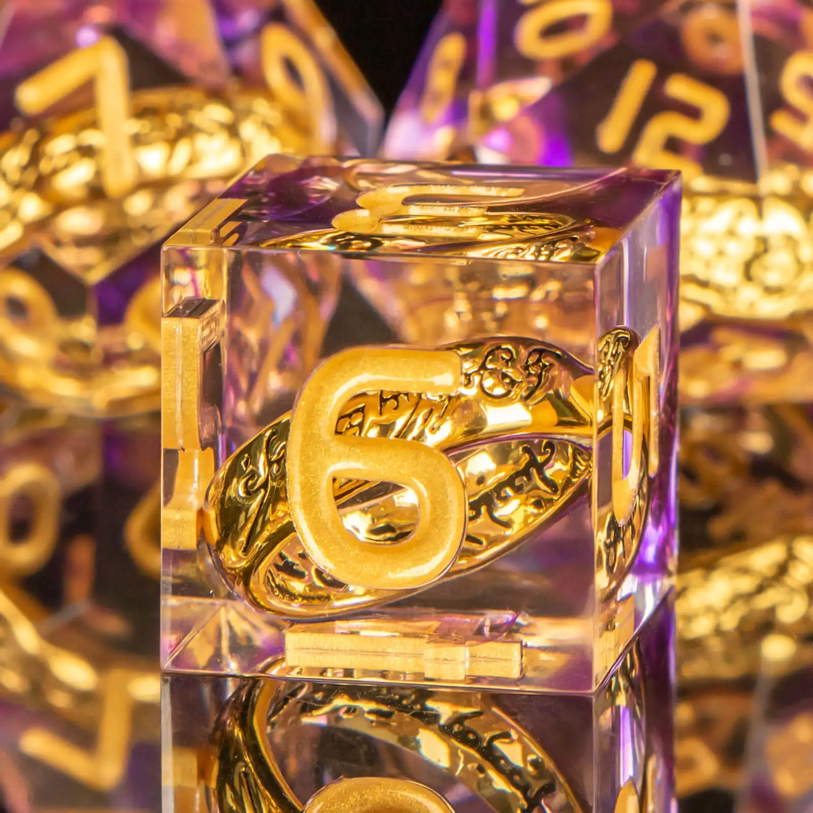 Kerwellsi Resin Sharp Edge Dadi Dnd Set D & D, Magic Lord Of The Rings Dungeon E Dragon Dice, Ltr Gioco Di Ruolo Rpg Dadi