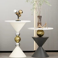 Table basse moderne, meubles de maison, Table d'appoint peu encombrante pour petit espace, meubles multifonctionnels pour salon et chambre à coucher 2