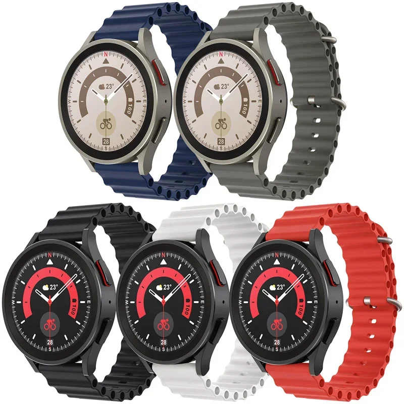 20 mm 22 mm Silikon-Ozeanband für Samsung Galaxy Watch6/4/5/5Pro/Active 2/Huawei Watch GTR-Armbänder für Amazfit Bip/GTS-Armband – Detail 8
