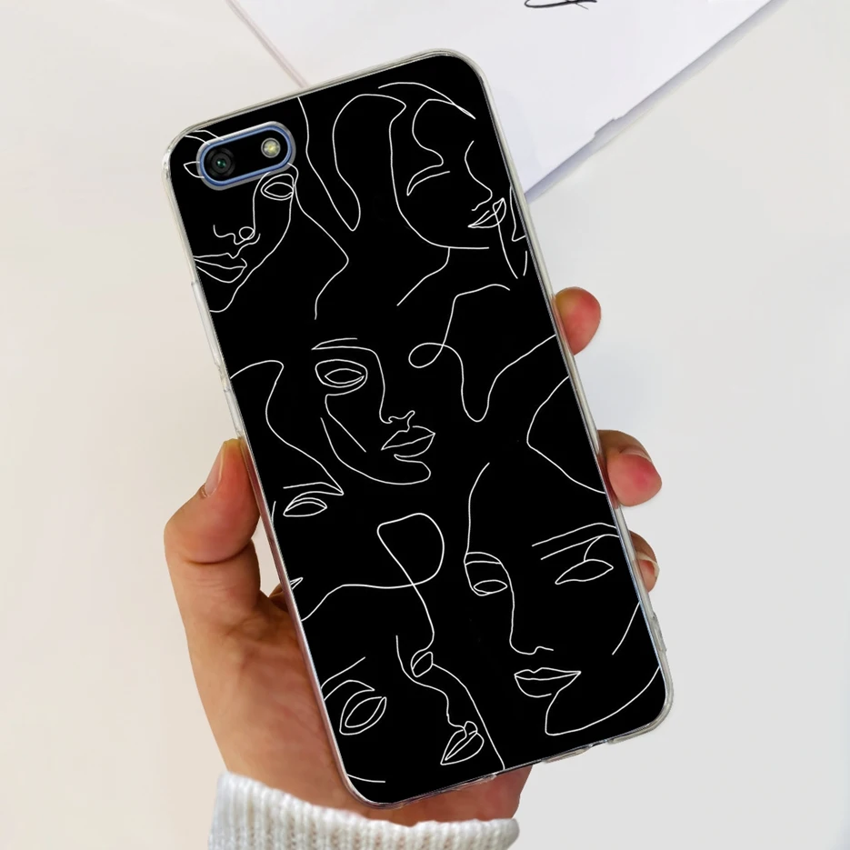 Luxury Painted Clear Silicone Soft Phone Case - Decorative Back Cover