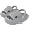 Bebealy Fashion Boys Girl Shark Slippers Cute Cartoon Shower Slippers Outdoor Non-Slip Cloud Sandals Cushioned Thick Sole Slides 1