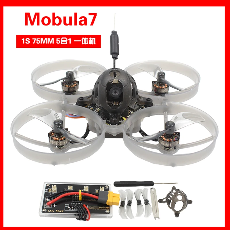 Happymodel Mobula 7 Mobula7 1s 75mm Micro Fpv Whoop Quadcopter Zangão