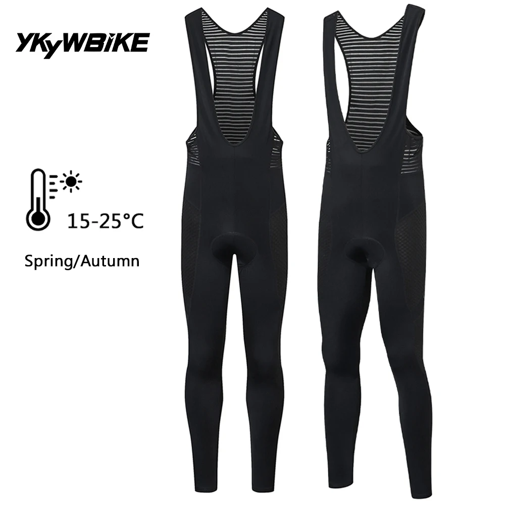 사이클링 바지, 방풍 자전거 바지, 빠른 건조 라이딩 자전거 바지, 낚시 및 피트니스 바지, 스포츠 장비 10 YKYWBIKE 남성용 사이클링 비브 팬츠, 봄 가을 프로 자전거 롱 쿨 통기성 라이드 바지, 속건성 로드 타이트 MTB