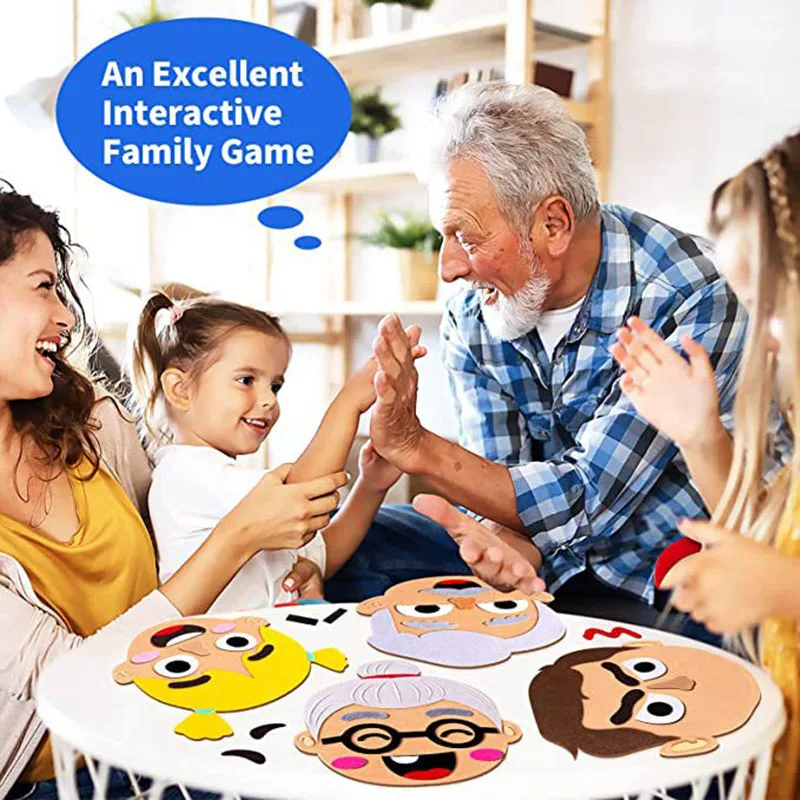 Social Emotional Learning Toy Funny Faces Games Preschool Learning Activities Boards Toys to Express Emotions for Kids 3 4 Years 4