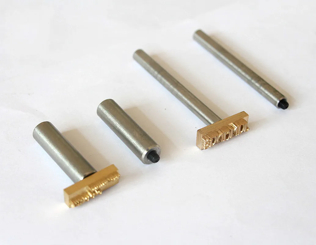 Custom copper mold steel stick beating rod brass stamps leather logo stamp tools leather craft stamps custom logo stamp