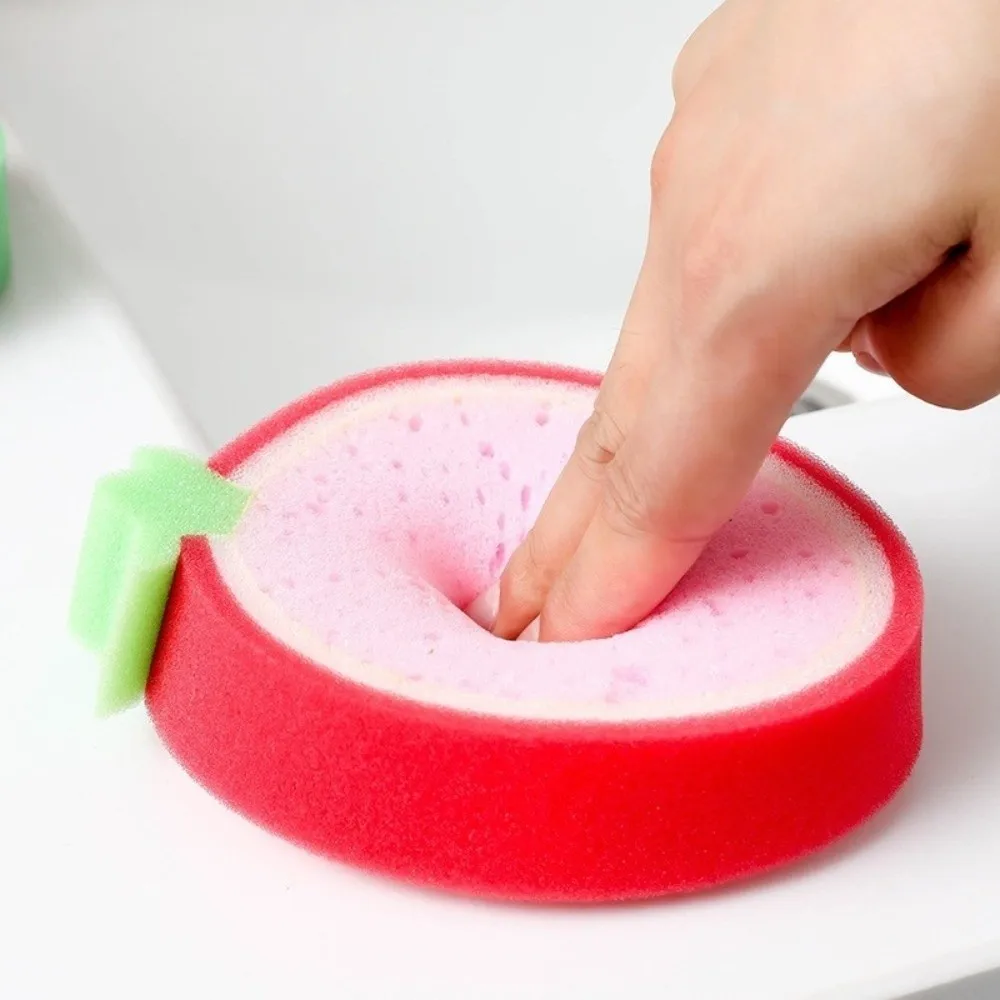 Soft Sponge Kitchen Cleaner Fruit Shaped Scrub