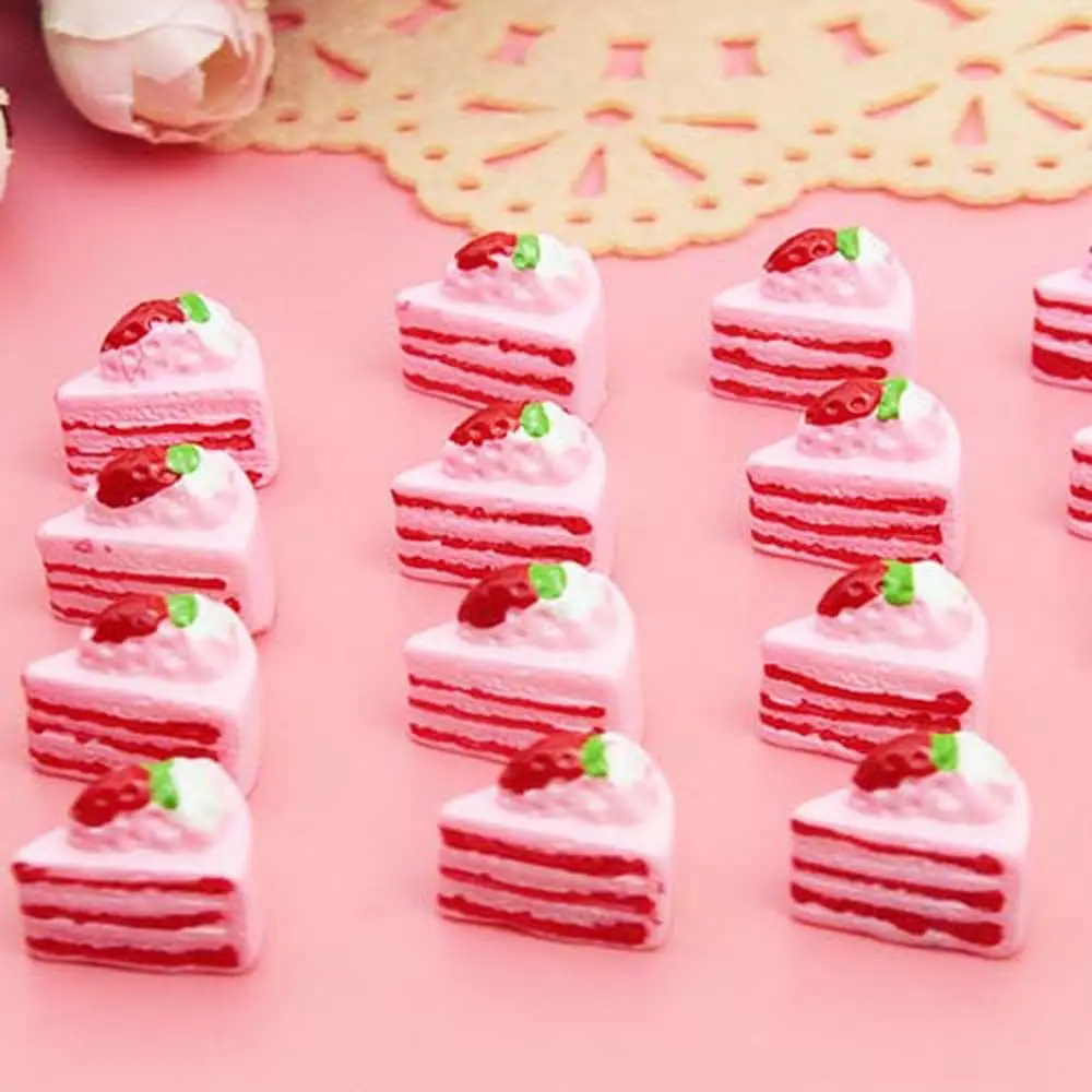 Pretend Play Toy Cake Cake Miniature Dollhouse MIniature DollHouse Cake Simulation Cake Toy Kitchen Kids Toys 3