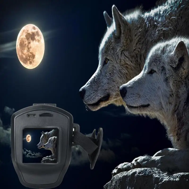 

Camera Built In Charging Convenient R17 Monocular Camera Night Vision Hunting Night Vision Outdoor 5x Digital Zoom Black