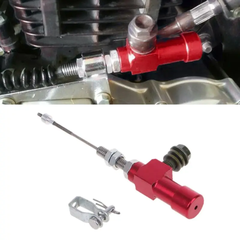 Hydraulic Pump Modules Clutch Master Cylinder Reservoir Motorcycle Hydraulic Clutch Master Cylinder Rod Brake Pump M10x1.25mm Aluminum