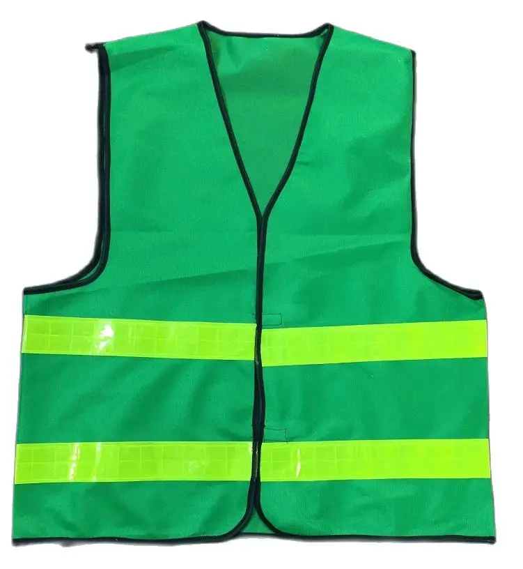 Fluorescent Green Traffic Warning Reflective Safety Vest For Cleaner Road Construction Worker reflective vest,safety vest,high visibility vest