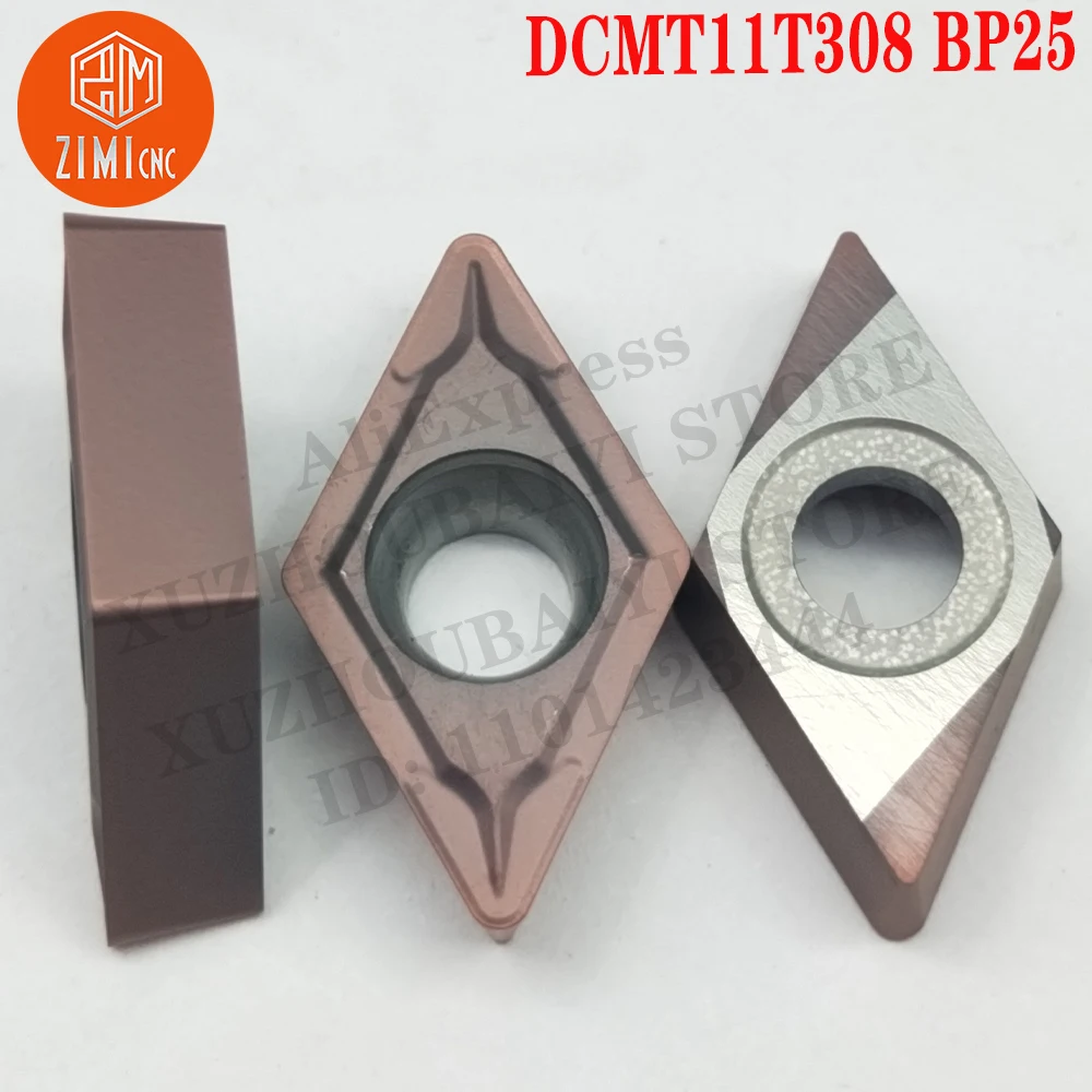 

DCMT11T308 BP25 DCMT 11T308 carbide inserts turning tools lathe turning inserts nternal turning tool mechanical metal lathe DCMT