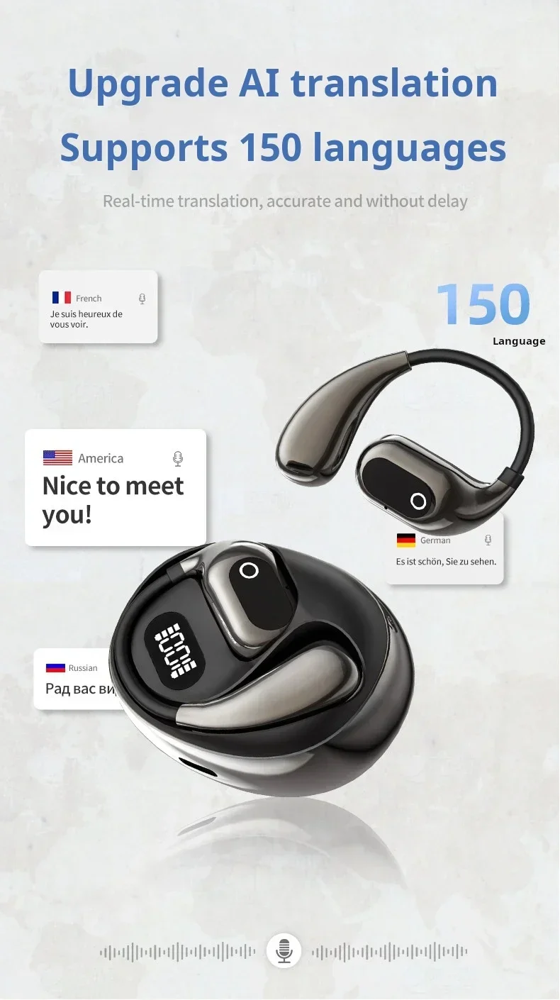 Bluetooth Wireless Earbuds With Real Time Translation For Xiaomi_voghion.com