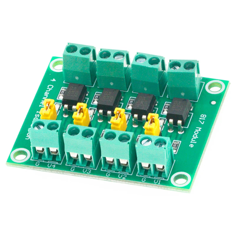 Module Optocoupleur 4 Canaux 817 - Carte D'isolation De Tension, Conversion 3,3V/5V Vers 3,6-24V - Pour Arduino, DIY