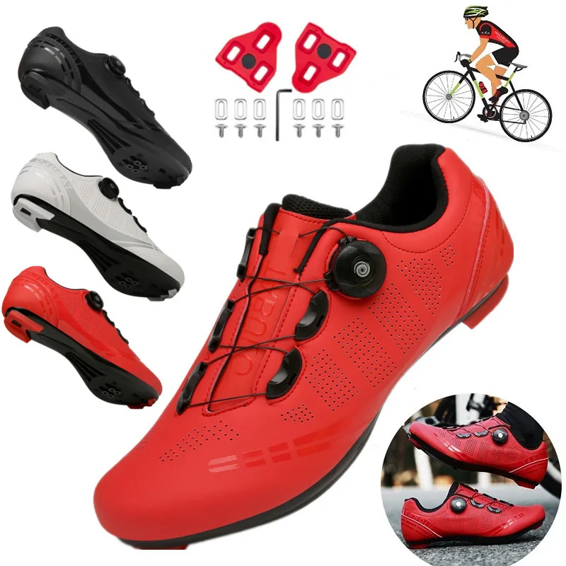 2021 Cycling MTB Shoes Men Sports Route Cleat Road Bike Speed Flat Sneaker Racing Women Bicycle Mountain Spd Biking Footwear