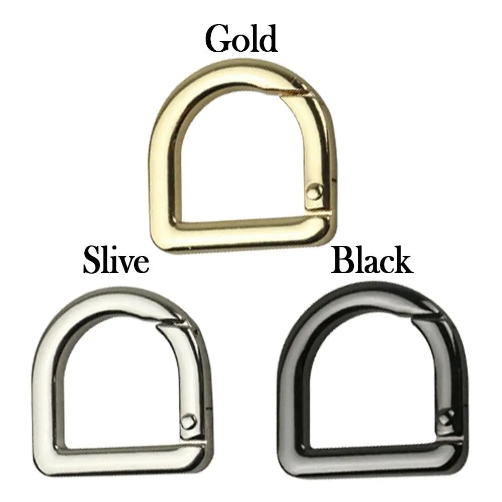 Lot De 4 Mousquetons Ronds En Alliage De Zinc - Fermoir à Ressort Pour Porte-clés, Sacs, Bricolage - 5