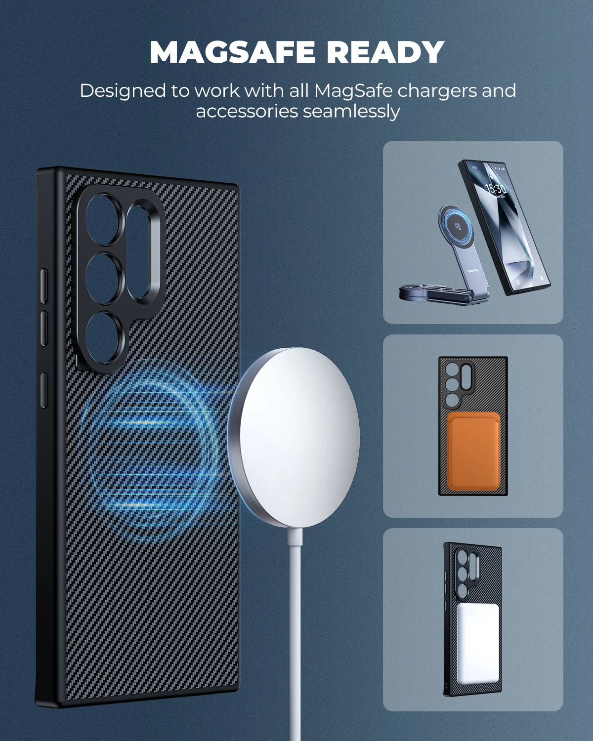 Starter Kit 4Pack ND Filter 17MM Mount Phone Case & Selfie stick for Samsung S23
