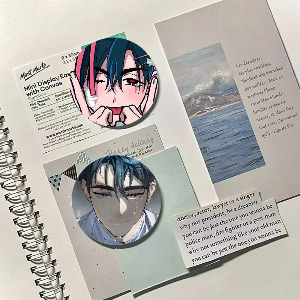 A-Alien Stage Ivan Anime Boy 배지 라운드 절묘한 배지 브로치 의류 모자 배낭 선물 액세서리에 대한 창조적 인 핀