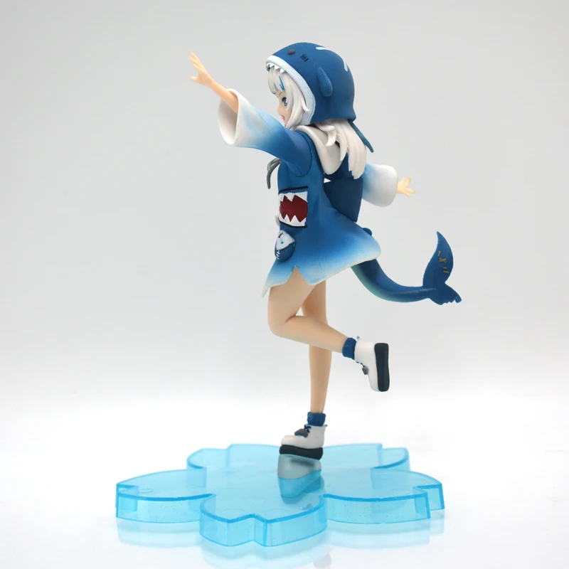 Gawr Gura Anime Figure | 17cm/6.7" Shark Dress Up PVC Statue, Handmade Collectible For Hololive Fans, Gift