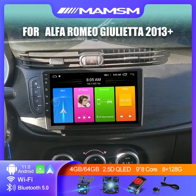 Autoradio tactile GPS Bluetooth Android & Apple Carplay Alfa Romeo