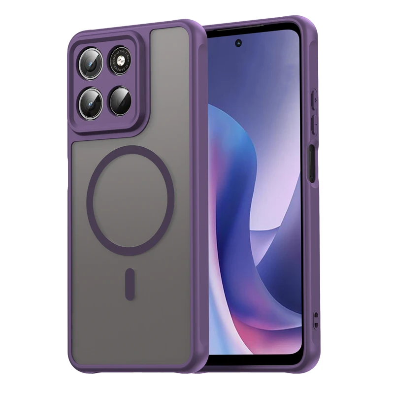 Magnetic Translucent Frosted Matte Waterproof Protective Phone Case