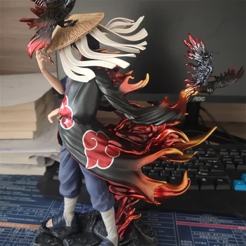 30CM Anime NARUTO Uchiha Itachi Susanoo Flame Battle Form Statue Resin Standing Action Figure Model Family Ornaments Toys Gift
