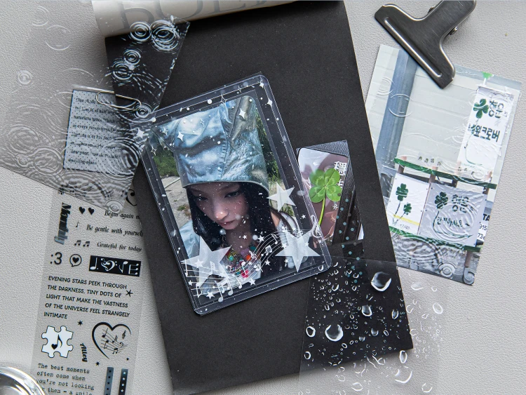 30 Stück transparente Aufkleber „Boundless Waterspeak“ für Junk Journals, dekorative Scrapbooking-DIY-Bastelaufkleber – Detail 13