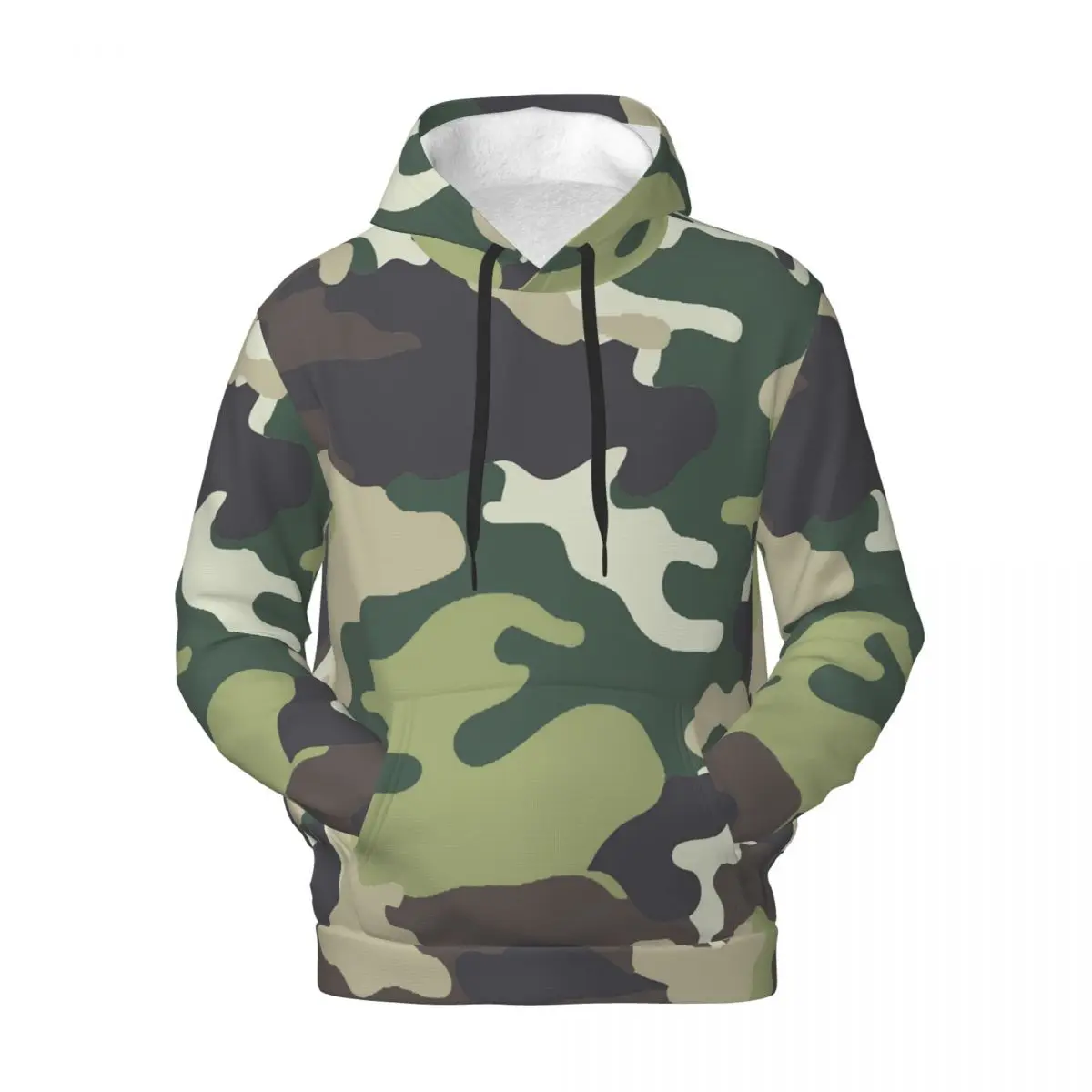 

Camo Print Essentials Hoodies Winter Multi Camouflage Casual Sweatshirts Men Kawaii Basic Oversized Hoodie