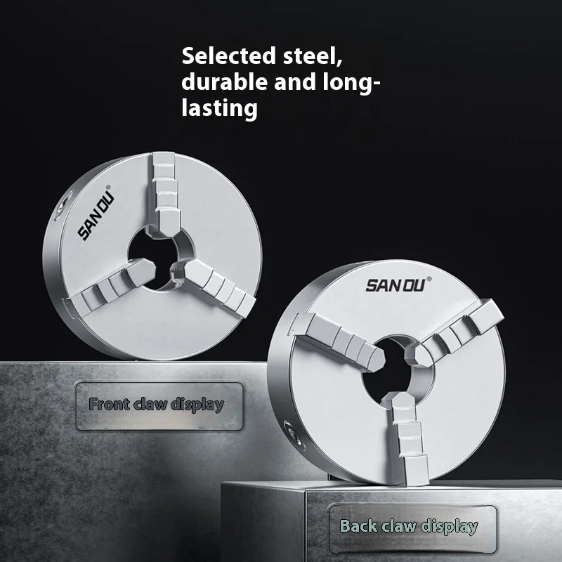SANOU K11 수동 3조 척 셀프 센터링 선반 공작기계 CNC 워크홀딩 클램프 3조 정밀 터닝 척