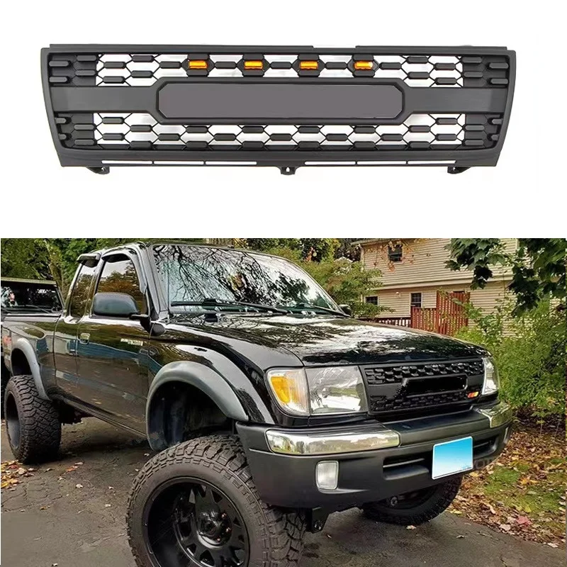 Modified Racing Grills Fit For Tacoma 2012 2013 2014 2015 With Led Front  Bumper Mesh Mask