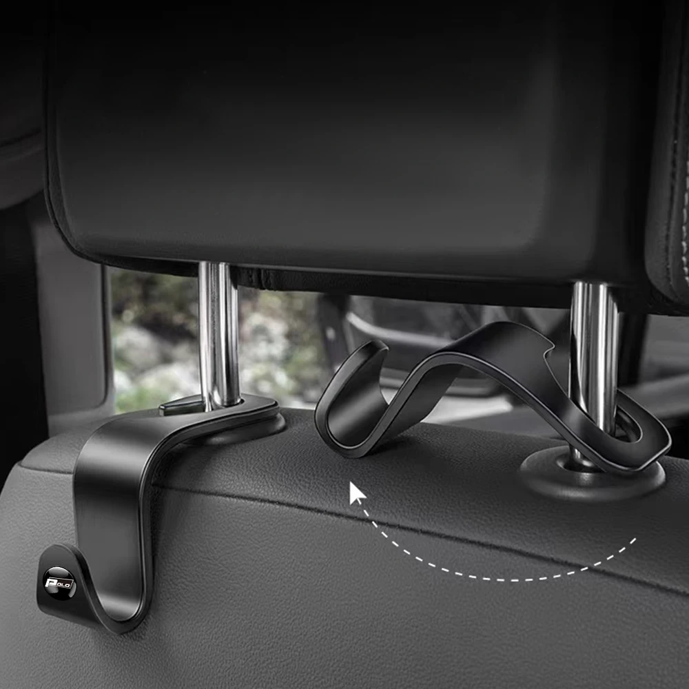 2개 자동차 시트 백 훅 정리함 홀더 자동차 수납 걸이 클립 폭스바겐 VW GTI R 라인 골프 6 폴로 티구안 파사트 투란용